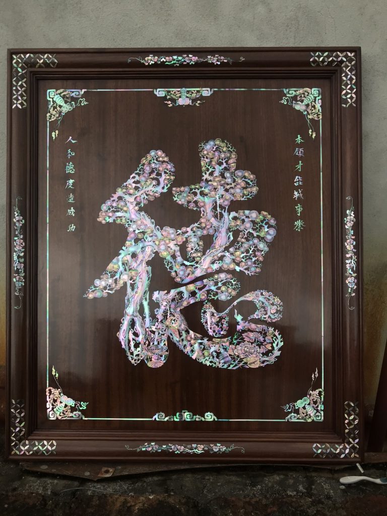 Tranh Khảm Trai – Tranh Khảm Hùng Tâm